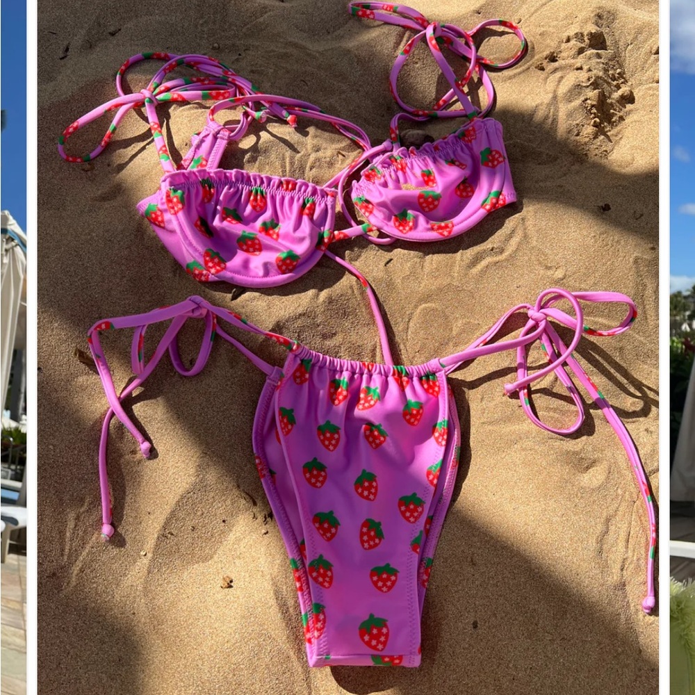 Strawberry Milk Mob Fragola top & bottom - Picture 1 of 8